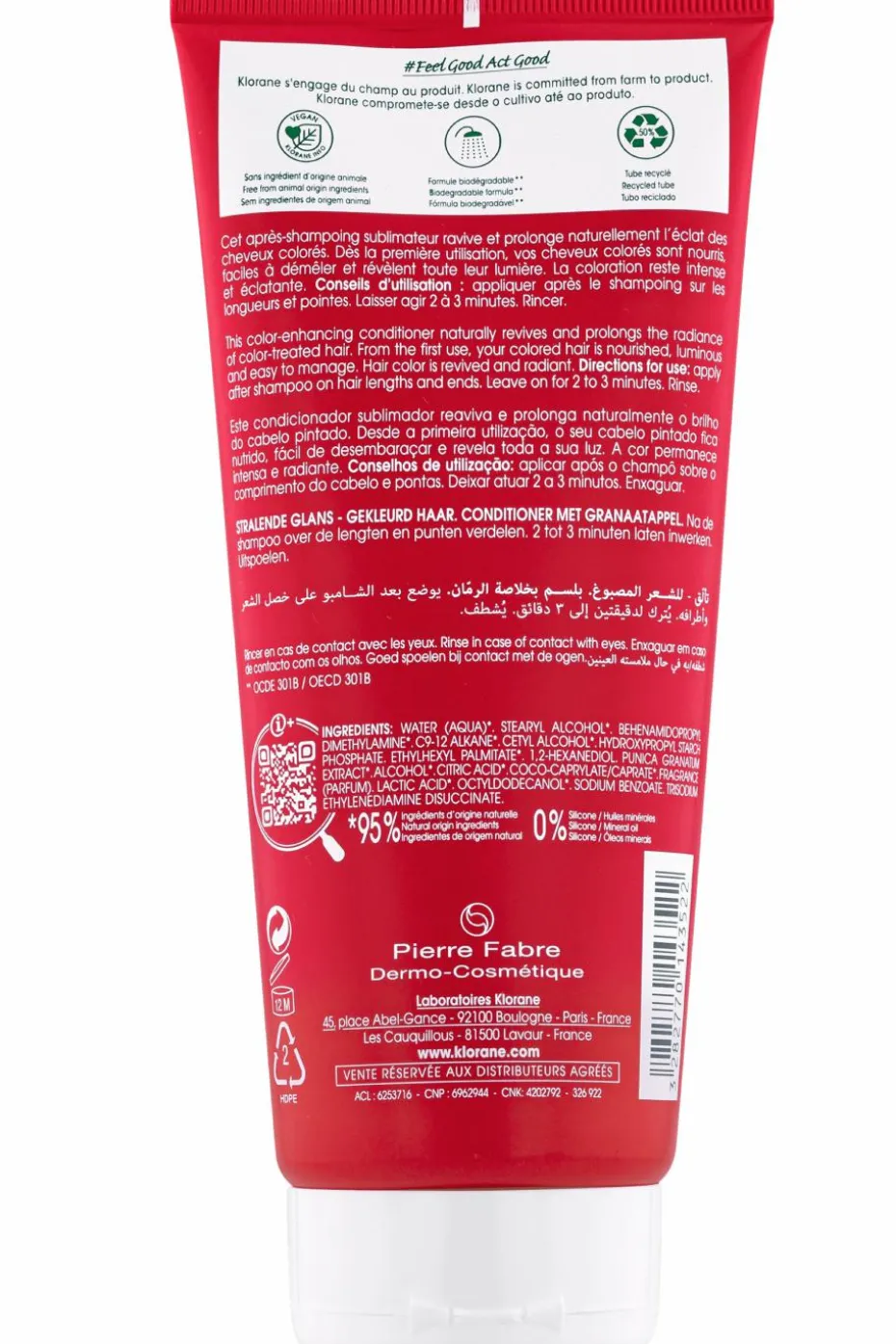 Après-shampoing éclat à la grenade