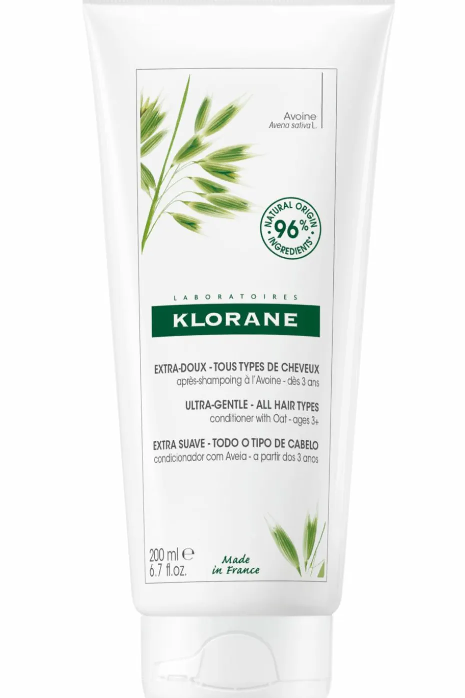 Après-shampoing extra-doux à l’Avoine pour tous types de cheveux