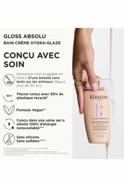 Bain crème hydra-illuminant pour cheveux épais sujets aux frisottis Gloss Absolu