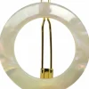 Barrette ronde nacre