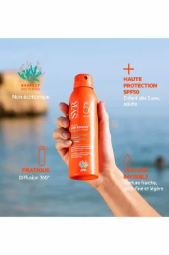 Brume solaire invisible & biodégradable SPF50 Sun Secure