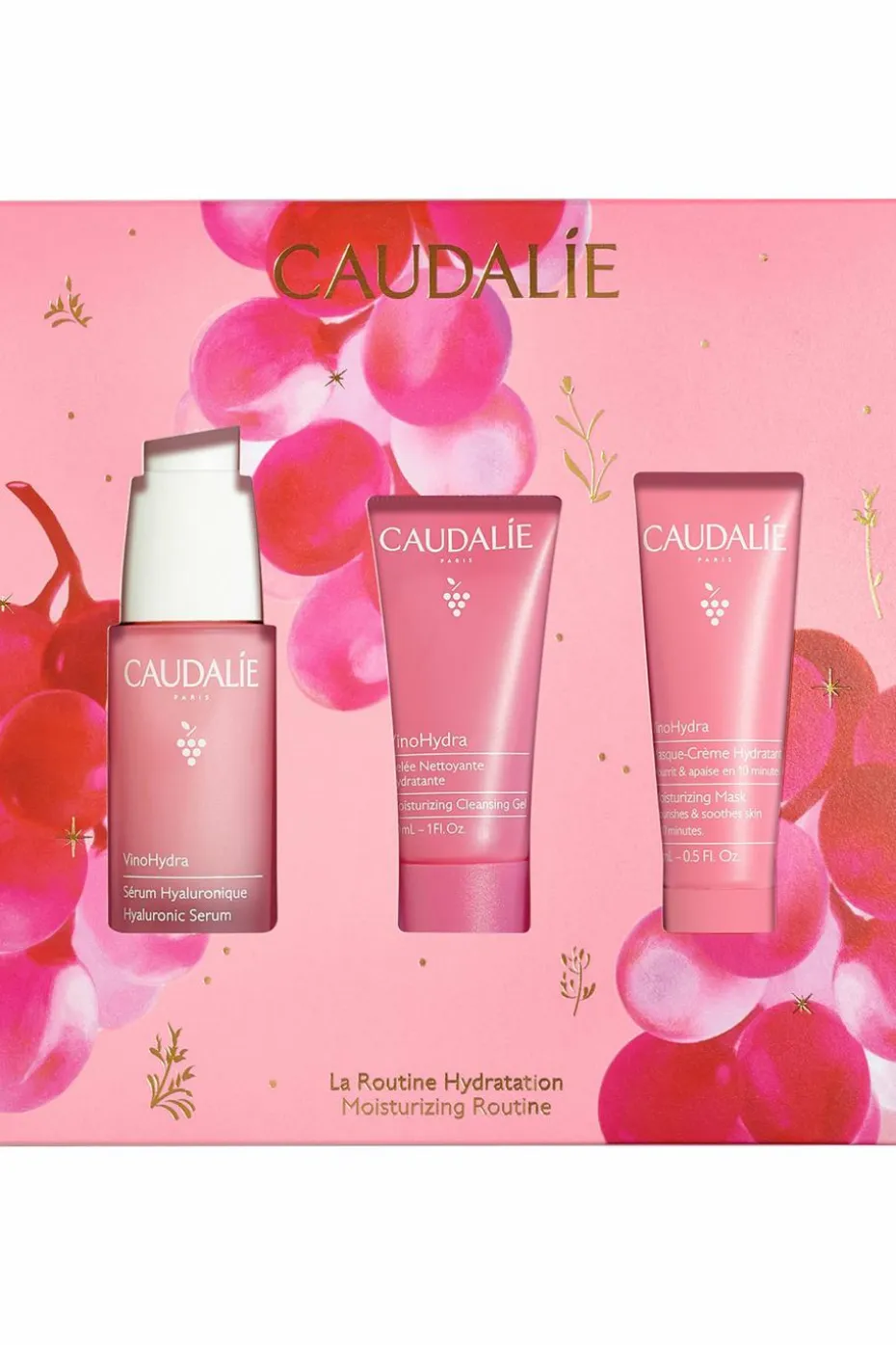 Coffret sérum vinohydra gelée et masque hydratant offerts