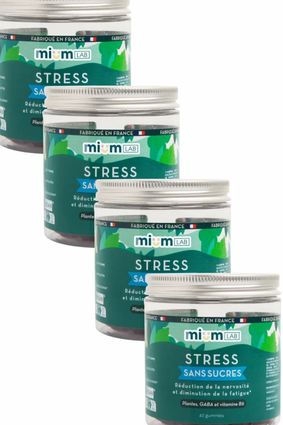 Compléments alimentaires gummies Stress sans sucres