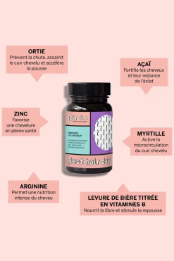 Compléments alimentaires réparation et pousse capillaire Best hair day