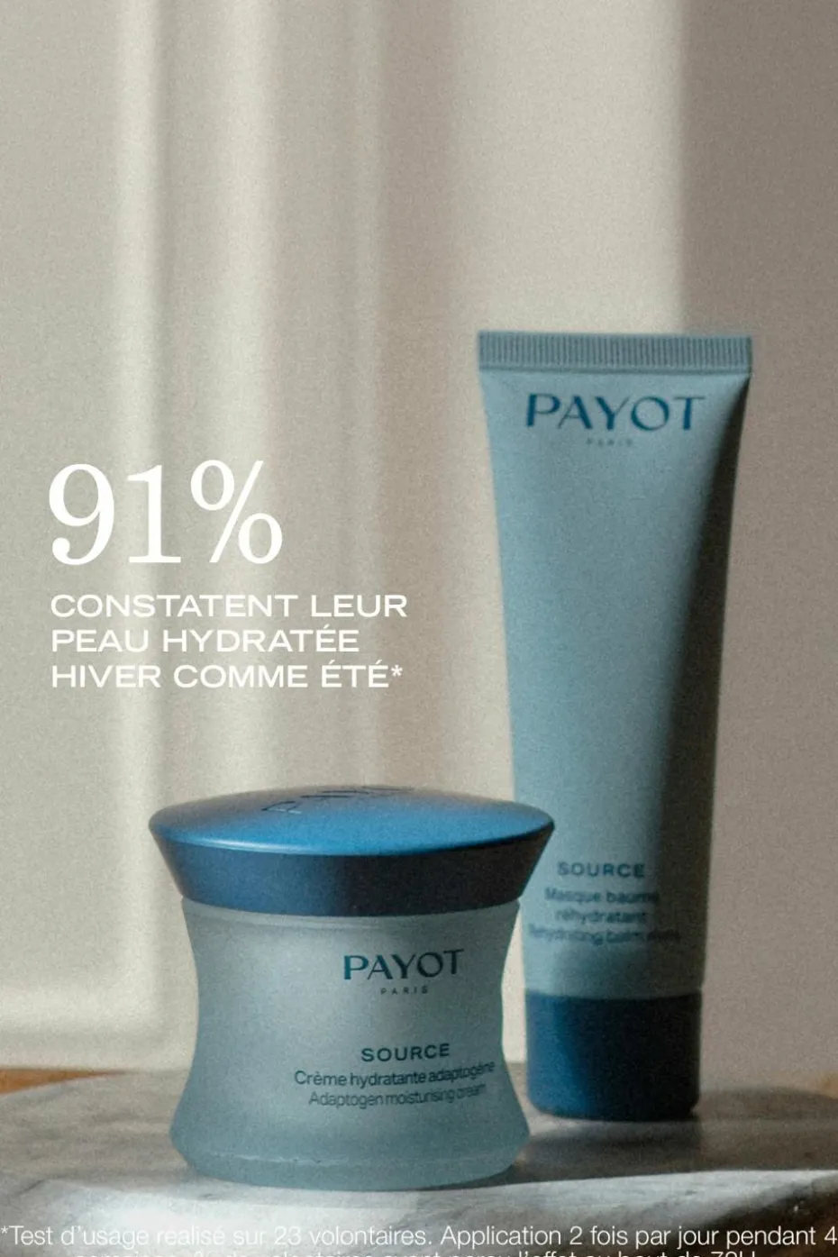 Crème hydratante adaptogène