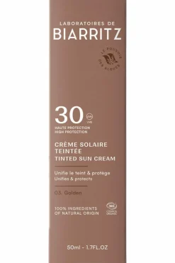 Crème solaire visage teintée SPF30