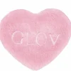 Disques cosmétique réutilisable en forme de coeur rose