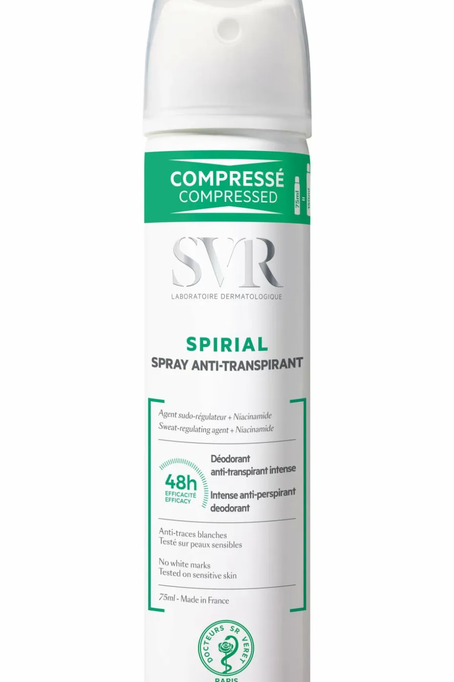 Déodorant en spray anti-transpirant intense 48h Spirial