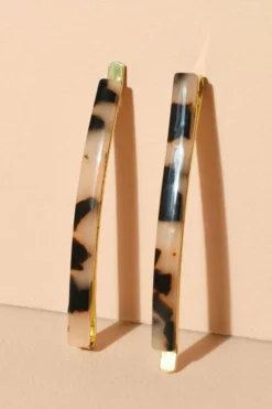 Duo de barrettes écaille