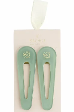 Duo de barrettes vert d’eau