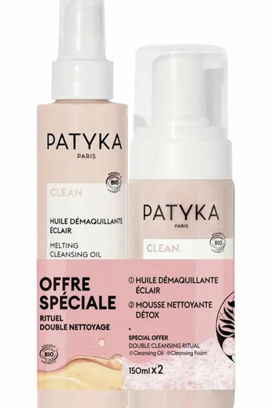 Duo double nettoyage pour visage Clean