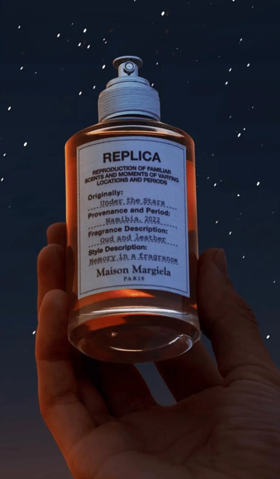 Eau De Toilette Boisé ambré Replica Under The Stars