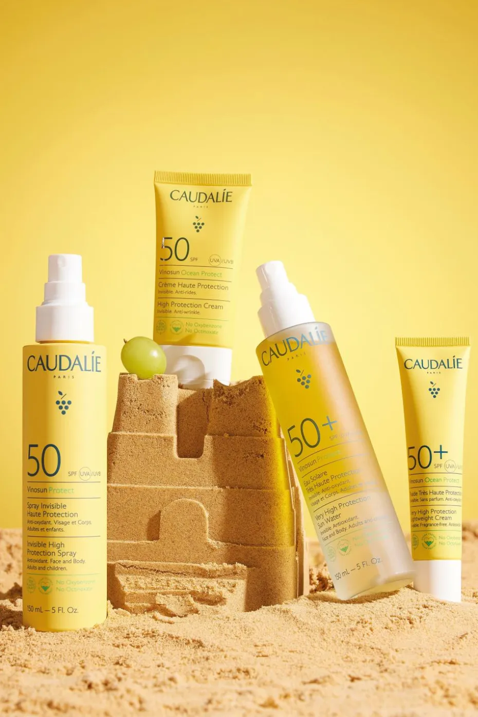 Eau solaire très haute protection SPF50+ Vinosun