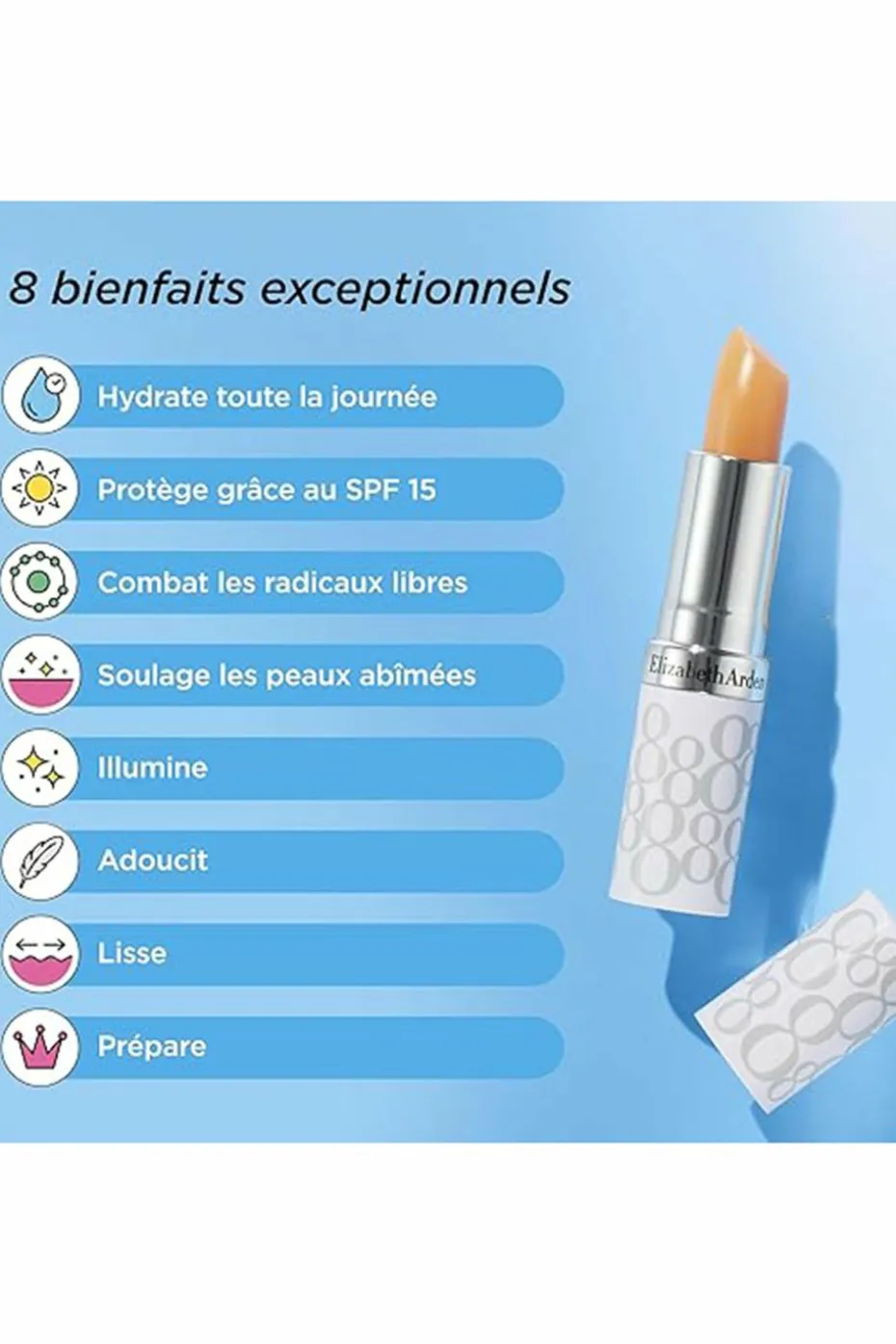 Eight Hour® Cream – Baume Protecteur pour les Lèvres IPS 15 Transparent
