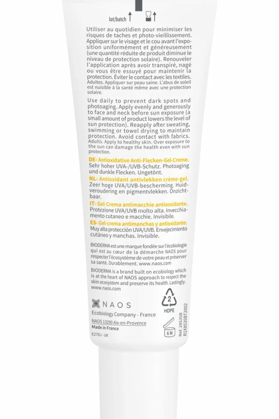 Gel-crème solaire anti-tâches Photoderm Spot-Age SPF50+