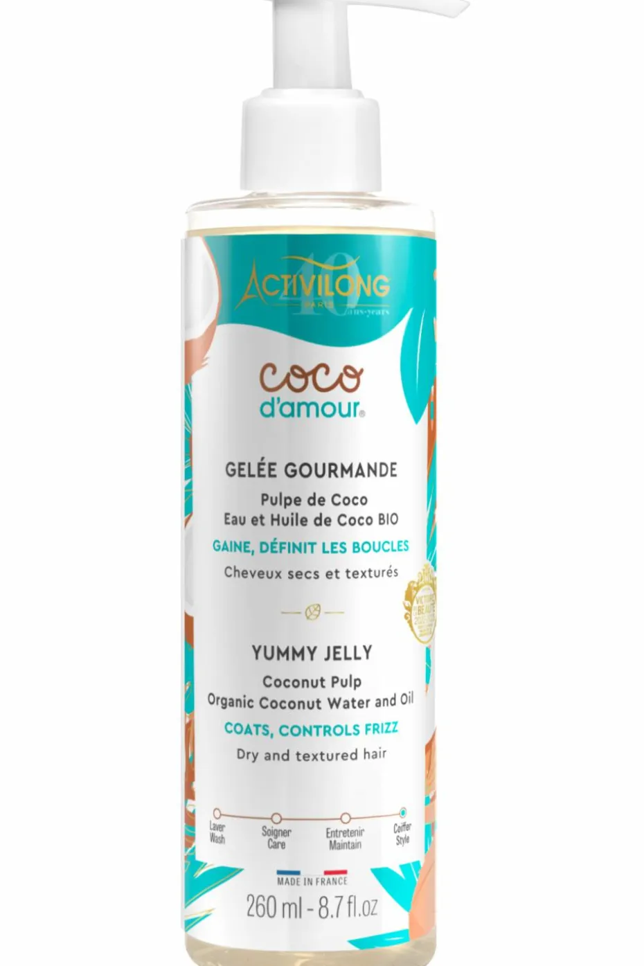Gelée gourmande pour cheveux secs & texturés Coco d’Amour