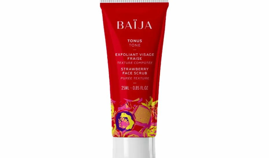 Gommage visage fraise