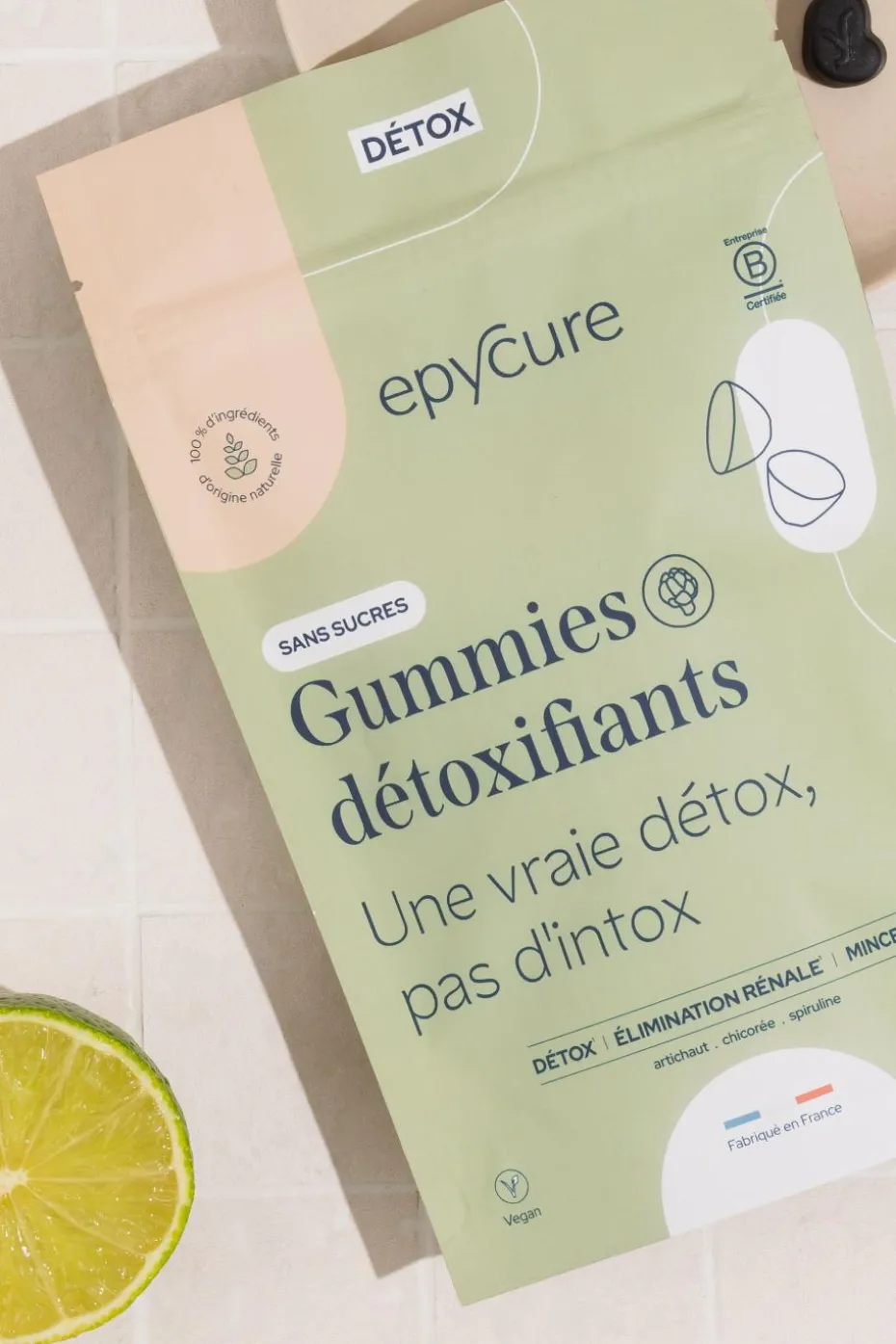 Gummies détoxifiants sans sucre