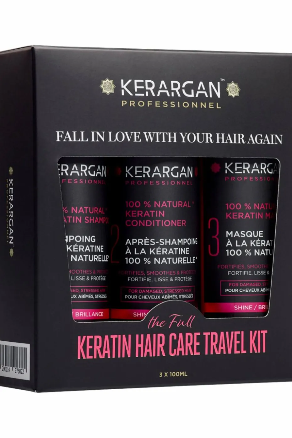 Kit de voyage ultra réparateur à la kératine