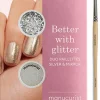 Kit duo de poudre à effet et paillettes + son pinceau applicateur paillettes Silver edition