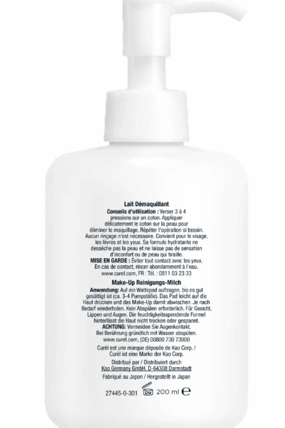 Lait démaquillant