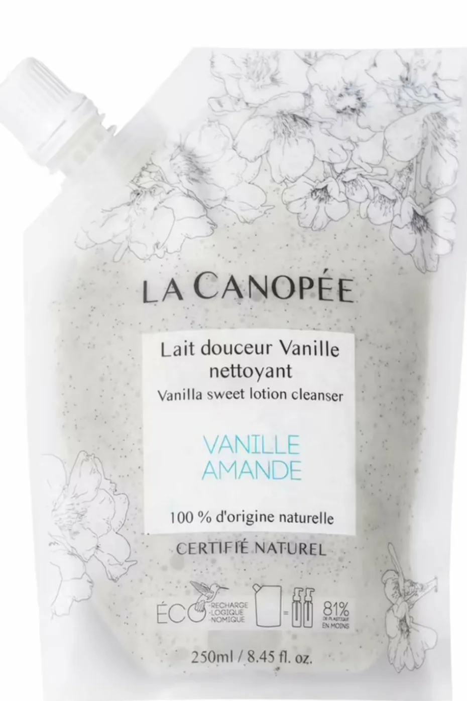 Lait douceur vanille nettoyant rechargeable
