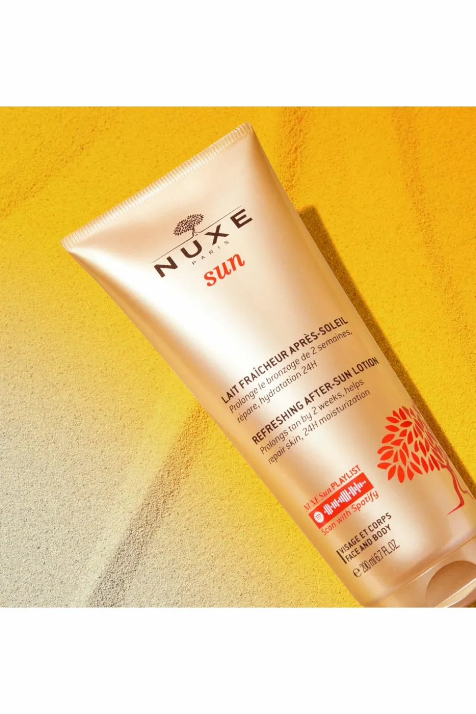 Lait fraîcheur après-soleil visage et corps Nuxe Sun