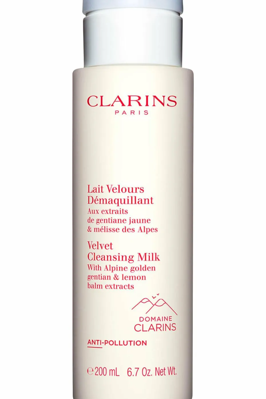 Lait velours démaquillant aux extraits de gentiane jaune & mélisse des Alpes