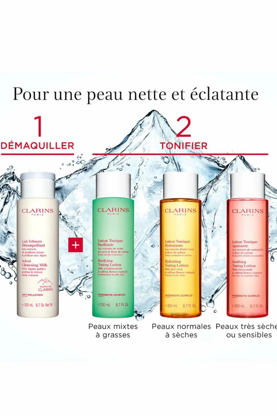 Lait velours démaquillant aux extraits de gentiane jaune & mélisse des Alpes