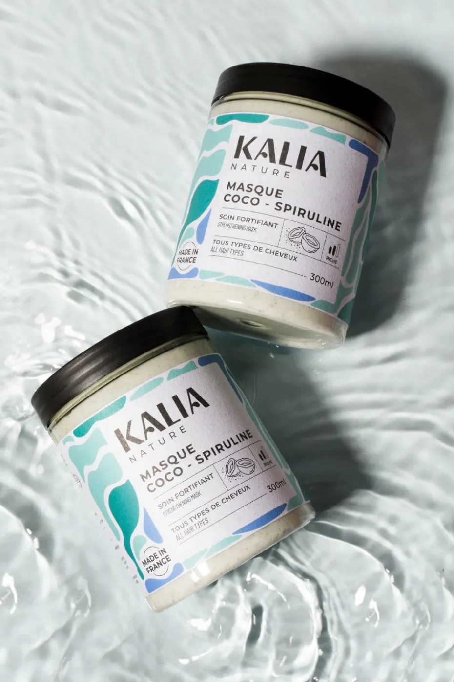 Masque cheveux fortifiant coco-spiruline