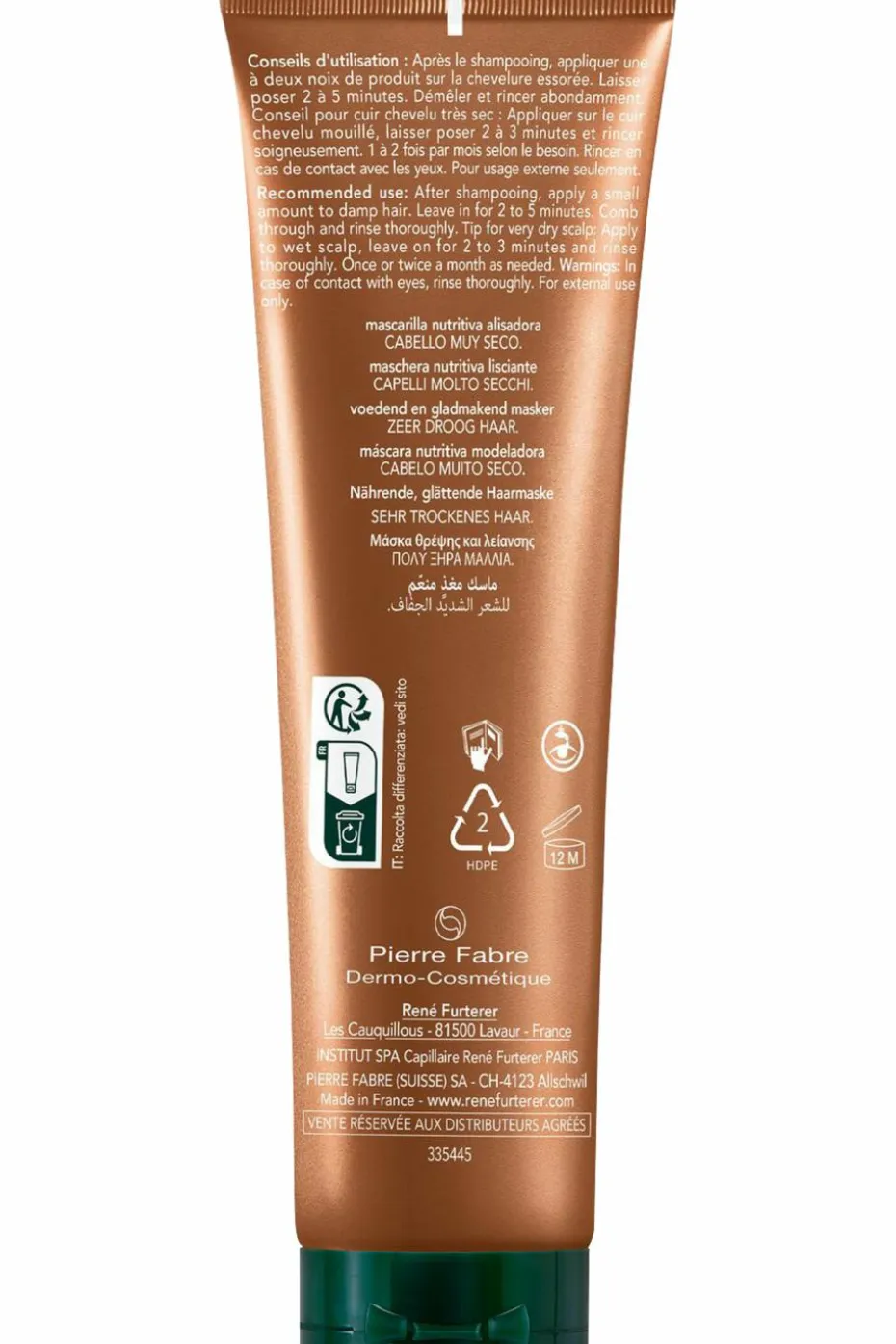 Masque Nourissant lissant