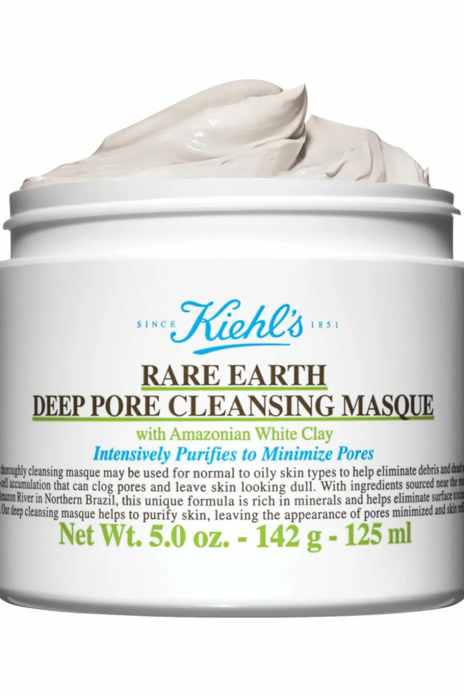 Masque purifiant visage à l’argile blanche d’Amazonie Rare Earth