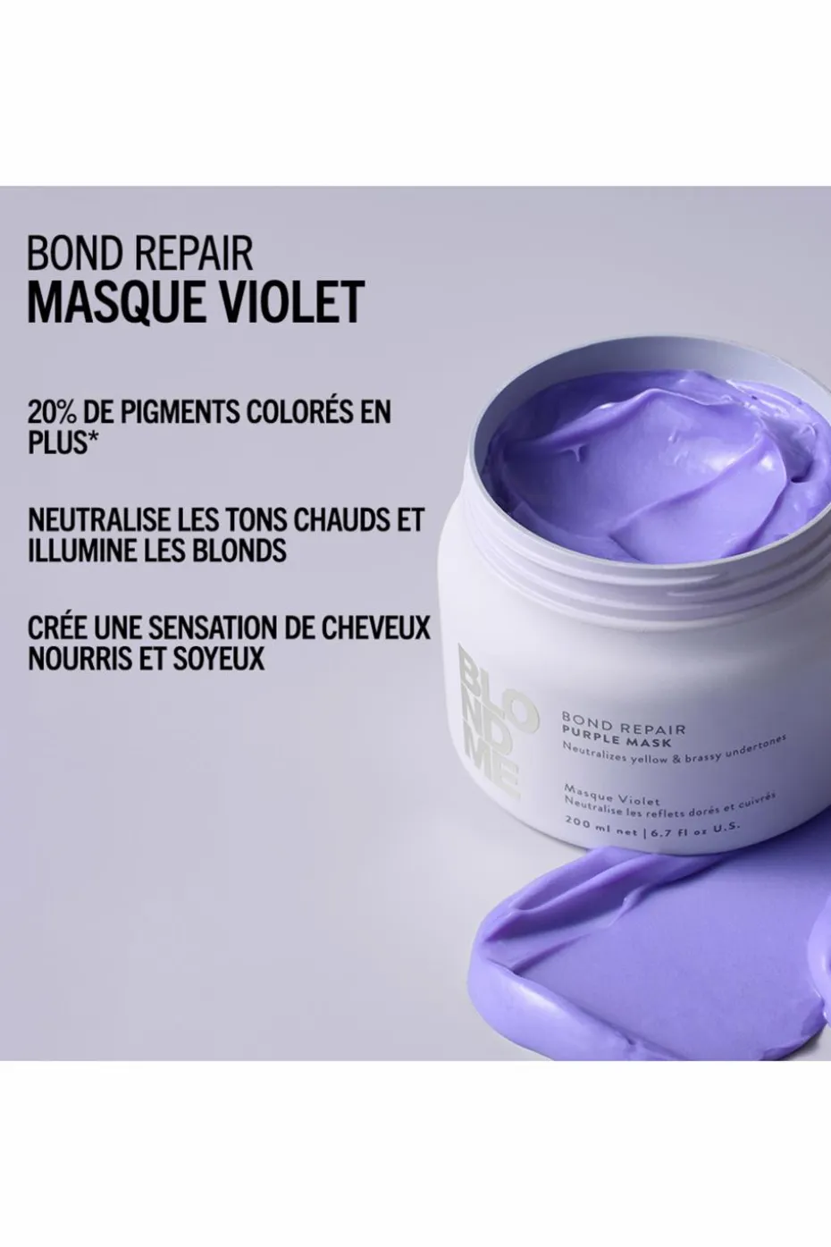 Masque violet BlondMe