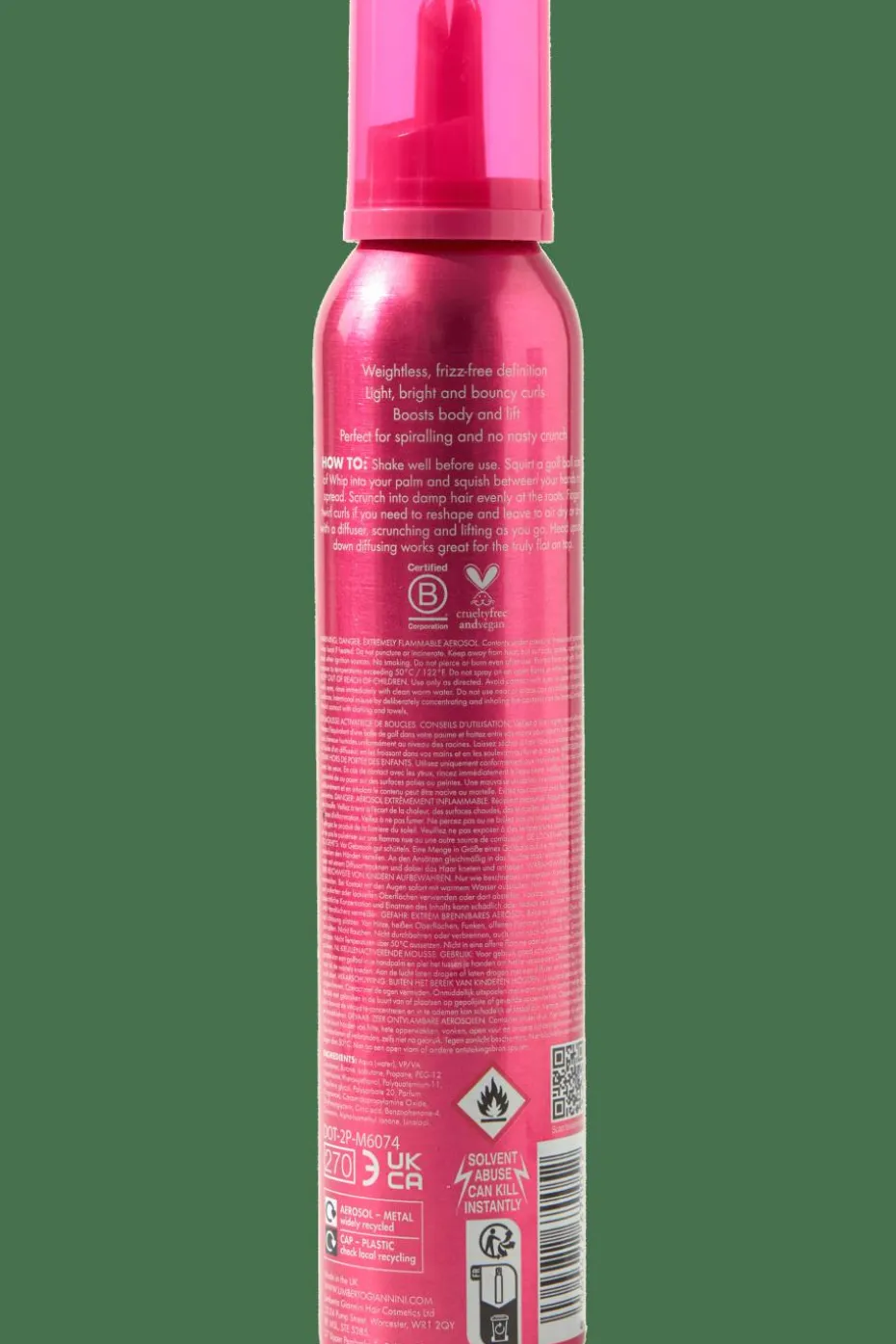 Mousse activatrice de boucles