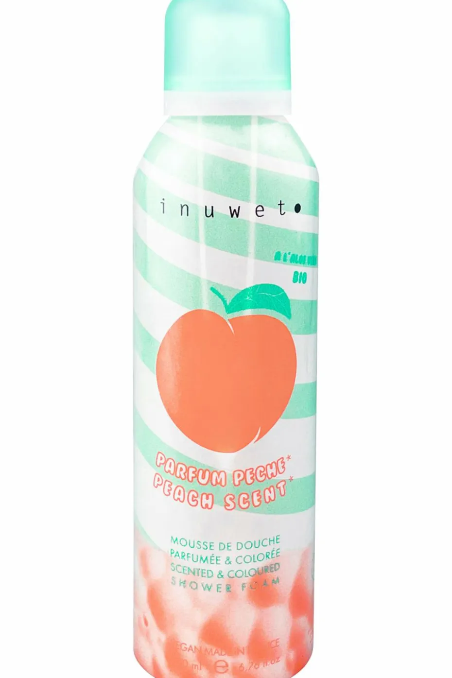 Mousse de douche Pêche