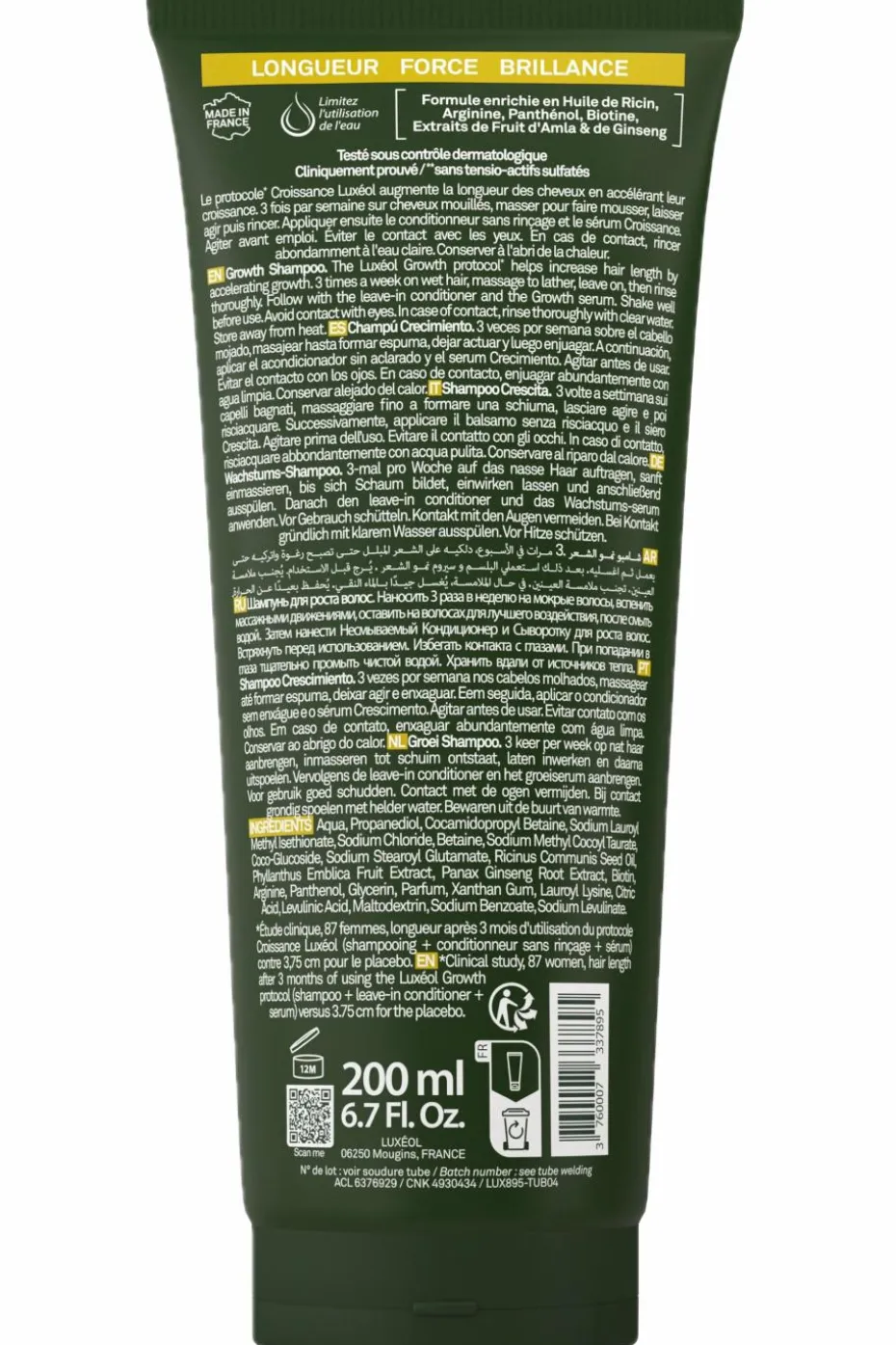 Shampoing booster de croissance