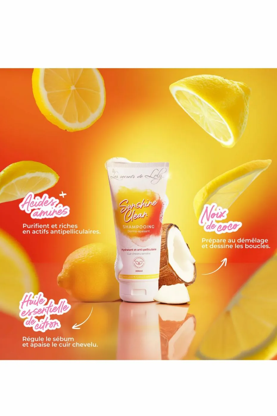 Shampoing cuir chevelu sensible Sunshine Clean