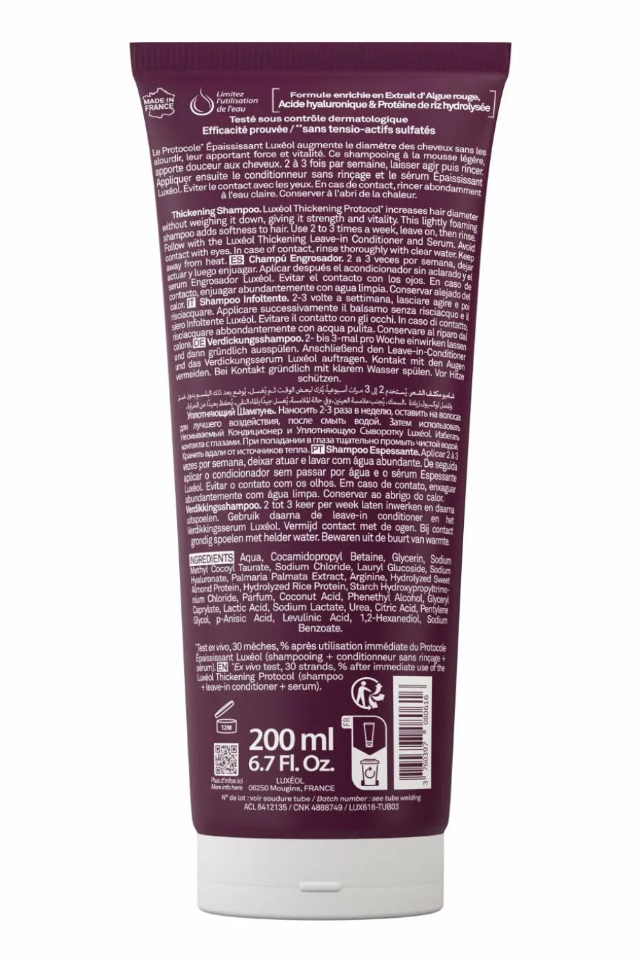 Shampoing épaississant