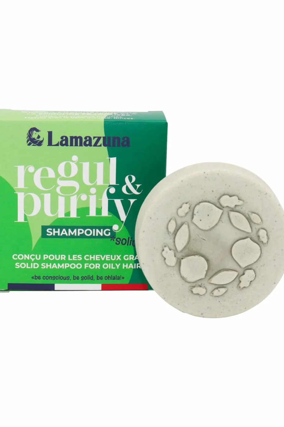 Shampoing solide cheveux gras Regul & Purify