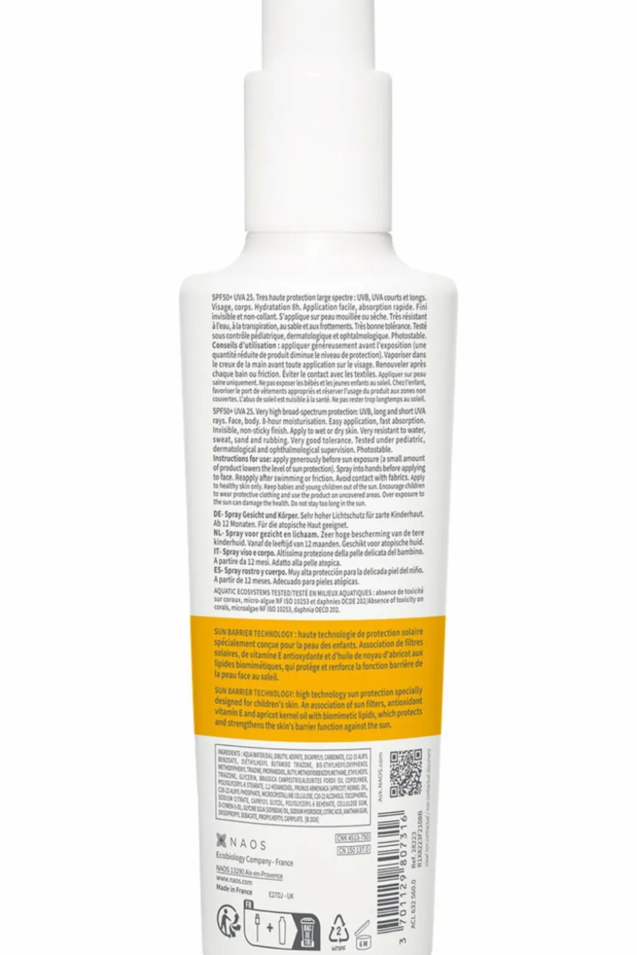 Spray solaire Photoderm Pediatrics SPF50+