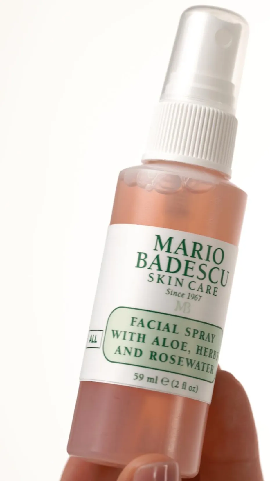 Spray visage hydratant aloe vera et eau de rose