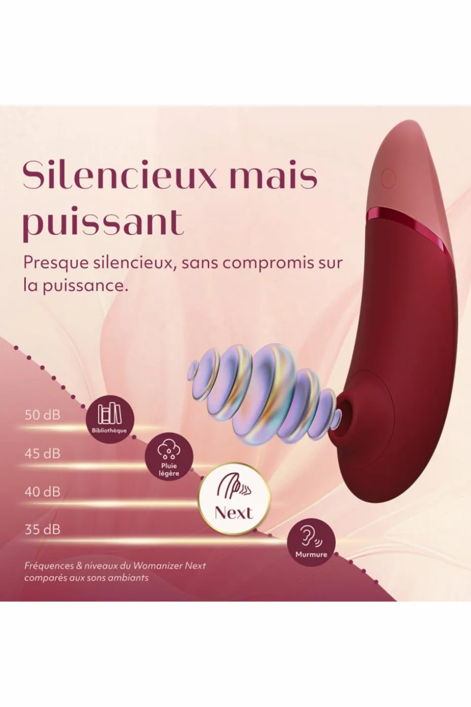Stimulateur clitoridien Next bordeaux