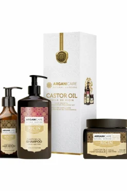 Trio shampoing, masque et sérum accélérateur de croissance à l’huile de ricin