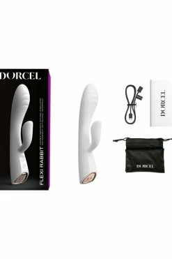 Vibromasseur chauffant Flexi Rabbit blanc
